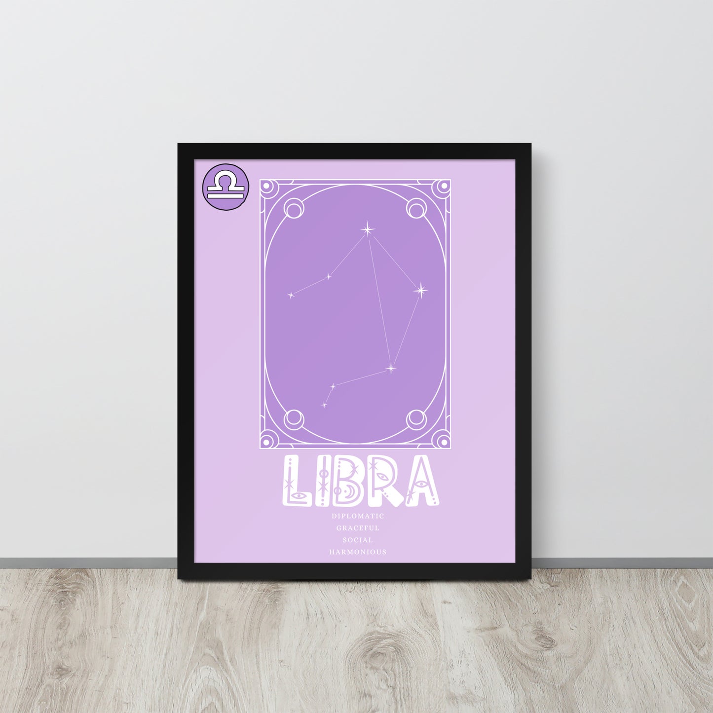 Wall Art Print - Zodiac - Libra-By The Bard
