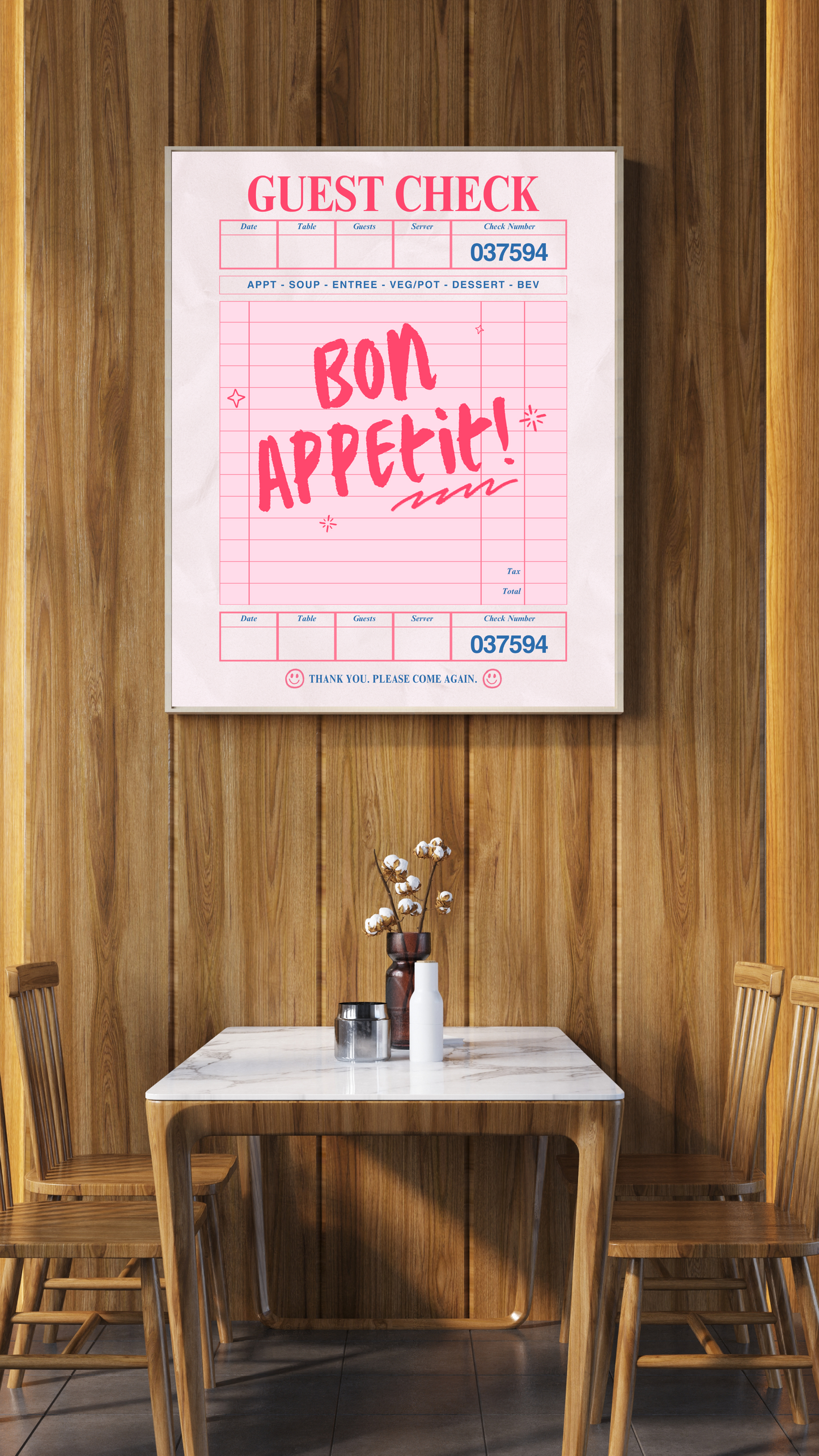 Wall Art Print - Bon Appetit-By The Bard