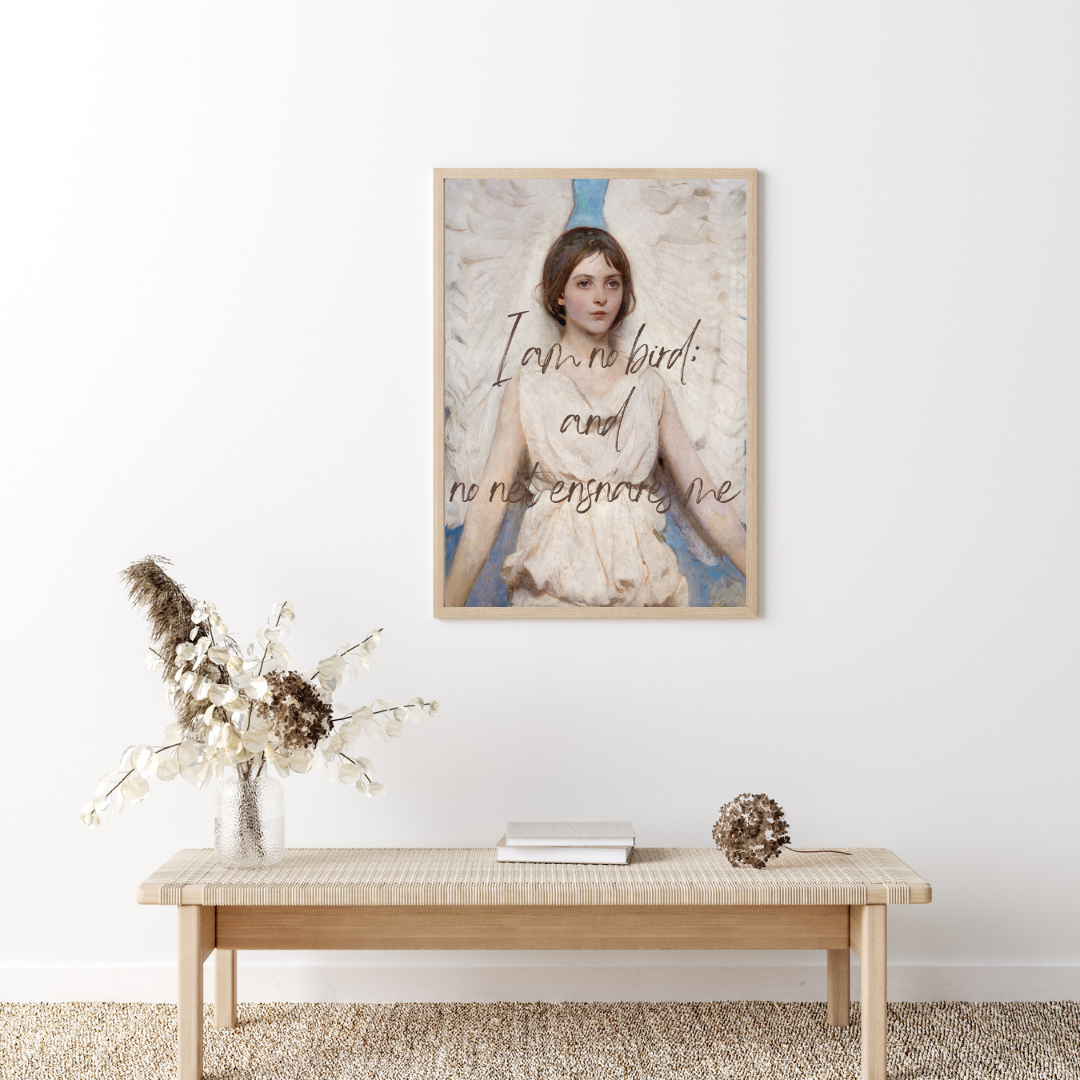 Wall Art Print - I Am No Bird; And No Net Ensnares Me-By The Bard