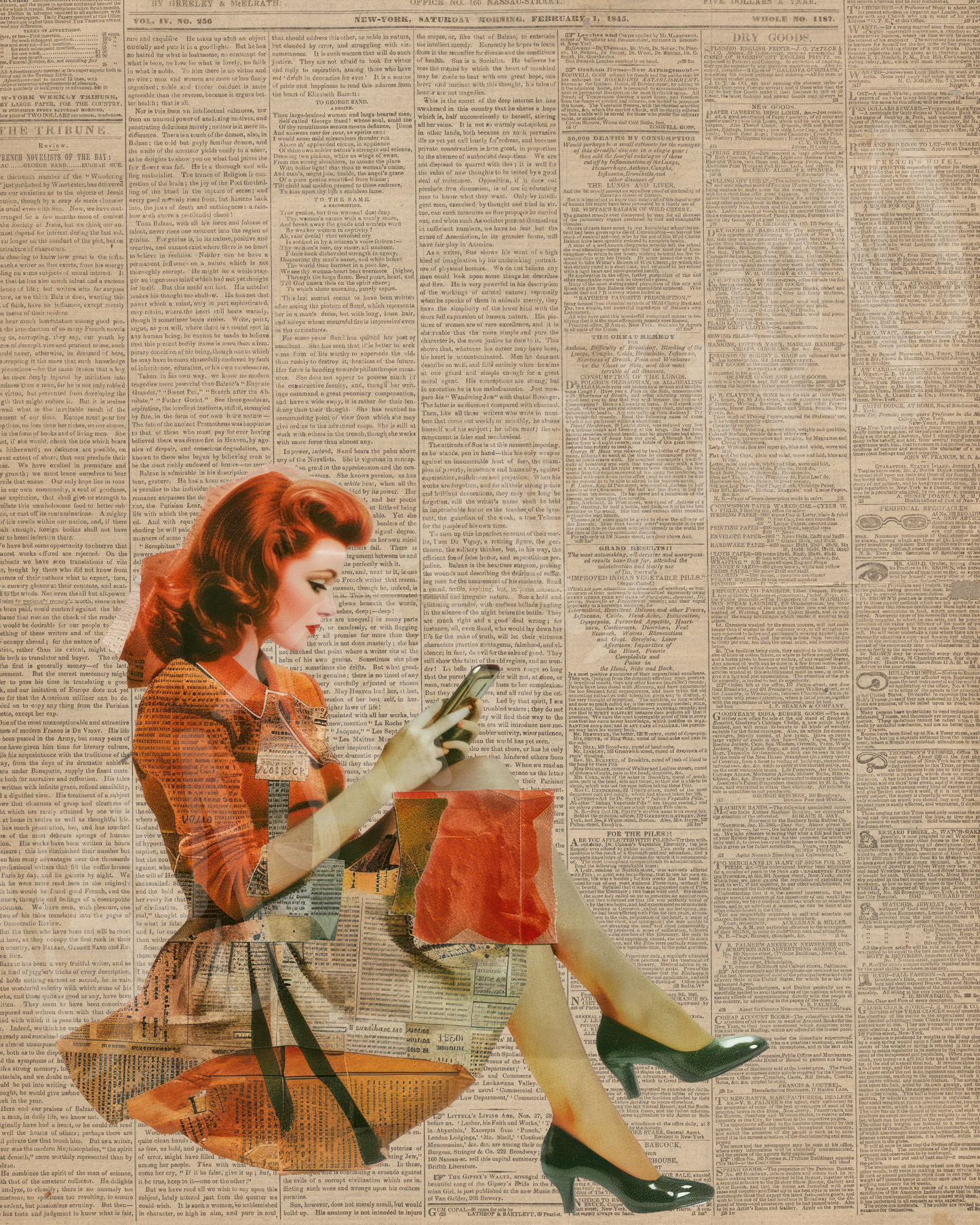 Modern Nostalgia Wall Art Print – Retro-Inspired Artwork for Vintage Aesthetic Decor-By The Bard
