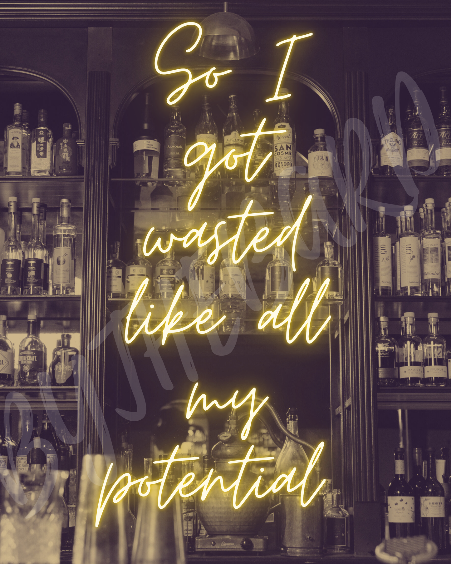 Wall Art Print - So I Got Wasted Like All My Potentia-By The Bard