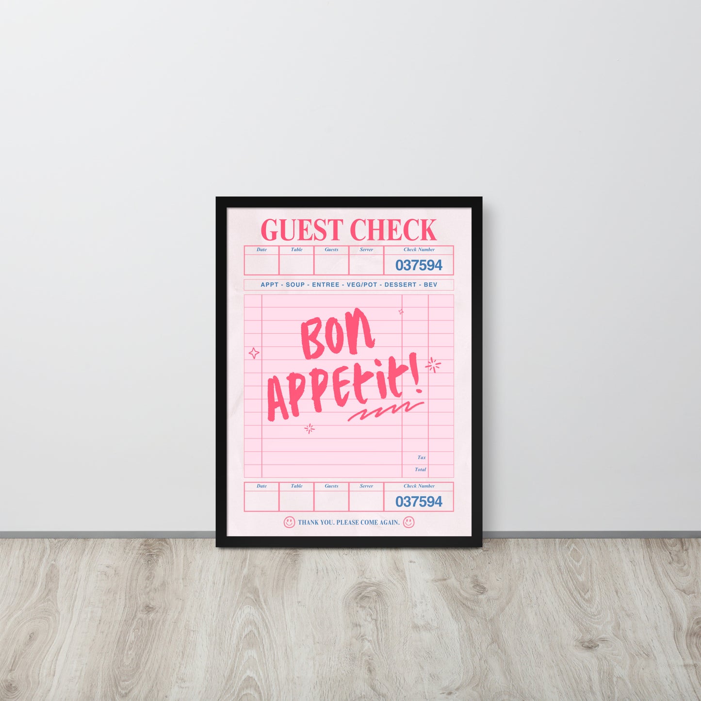 Wall Art Print - Bon Appetit-By The Bard