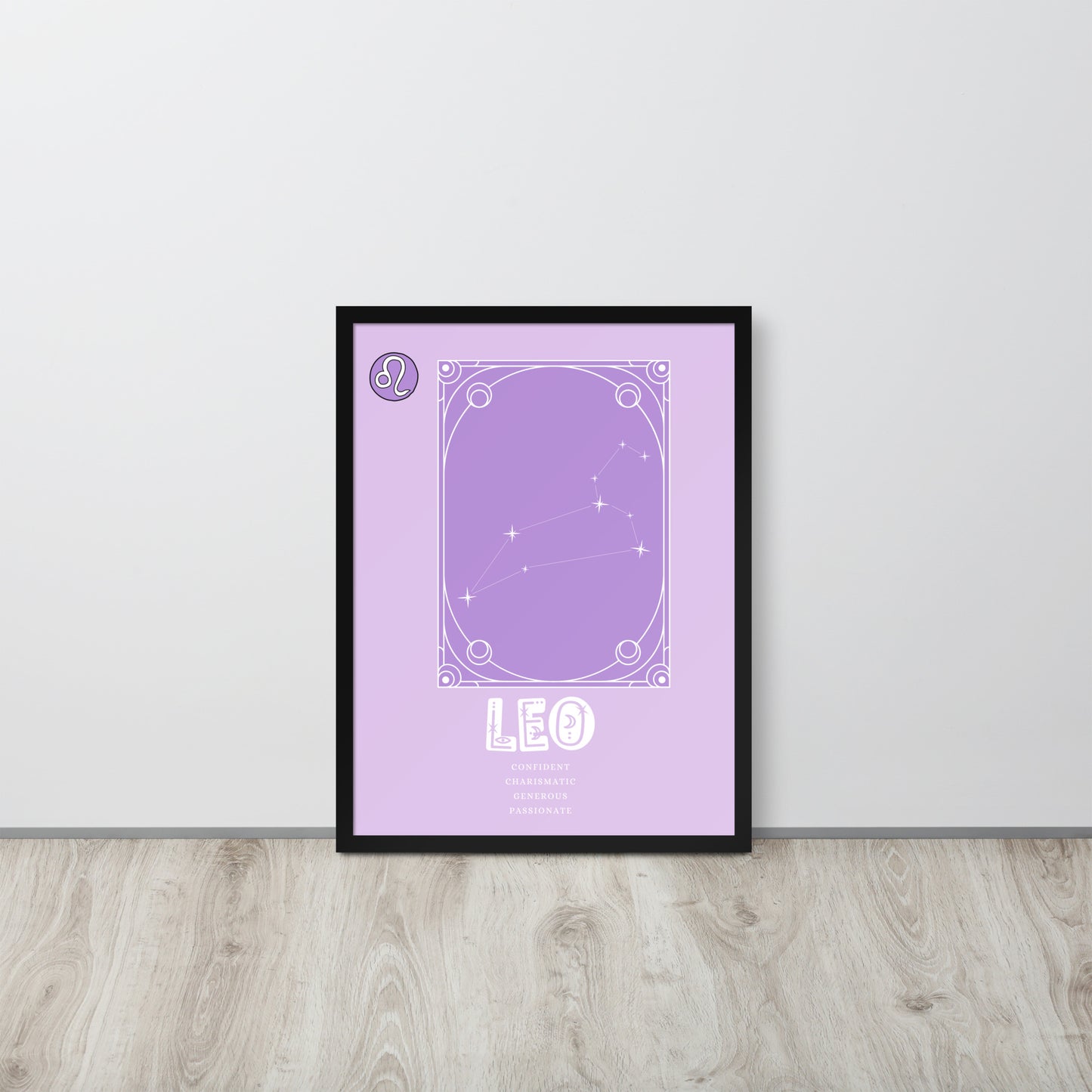 Wall Art Print - Zodiac - Leo-By The Bard