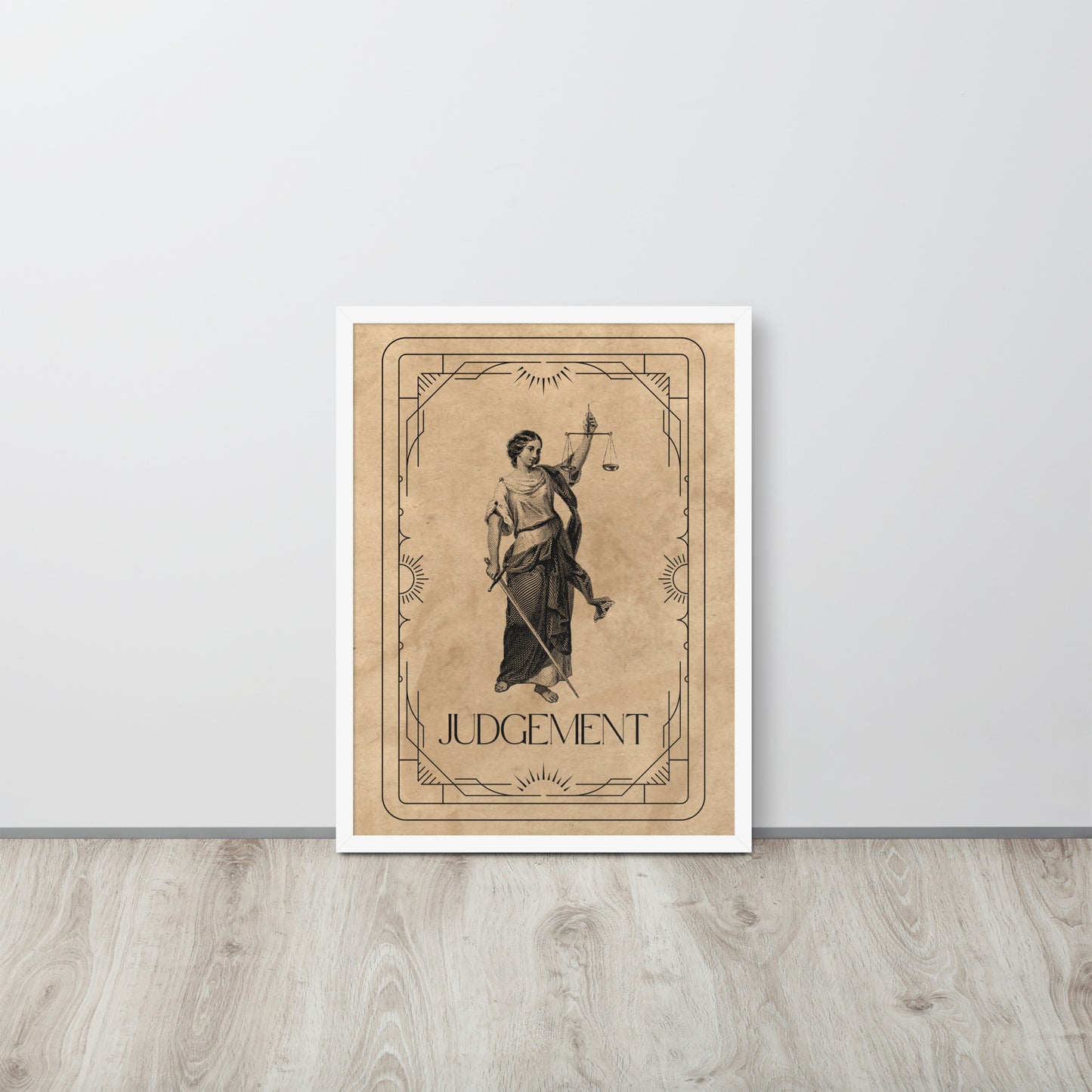 Wall Art Print - Tarot Card - Judgement, Lady Justice Edition-By The Bard