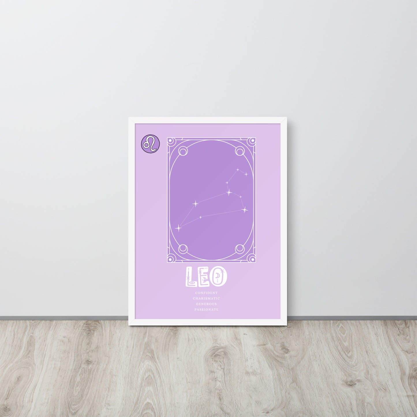 Wall Art Print - Zodiac - Leo-By The Bard