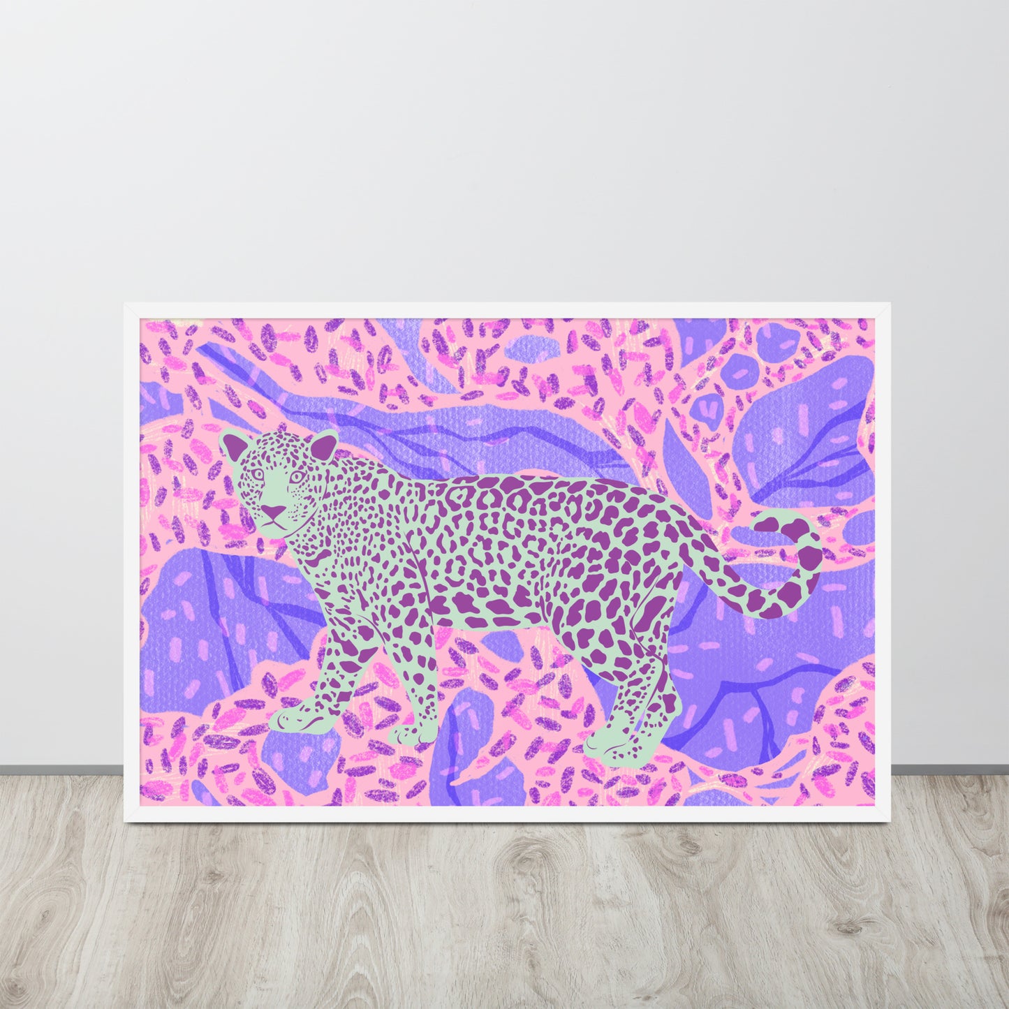 Wall Art Print - Vivid Leopard-By The Bard