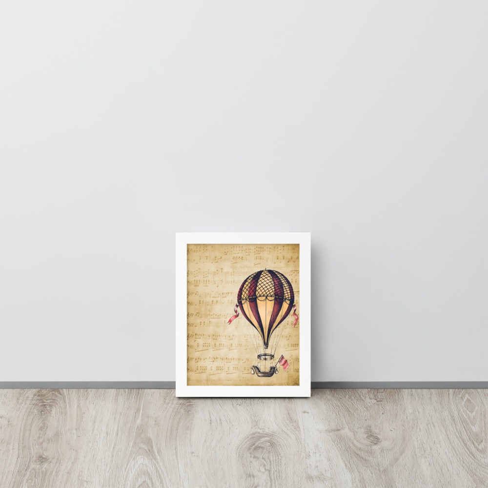 Wall Art Print - Hot Air Balloon-By The Bard