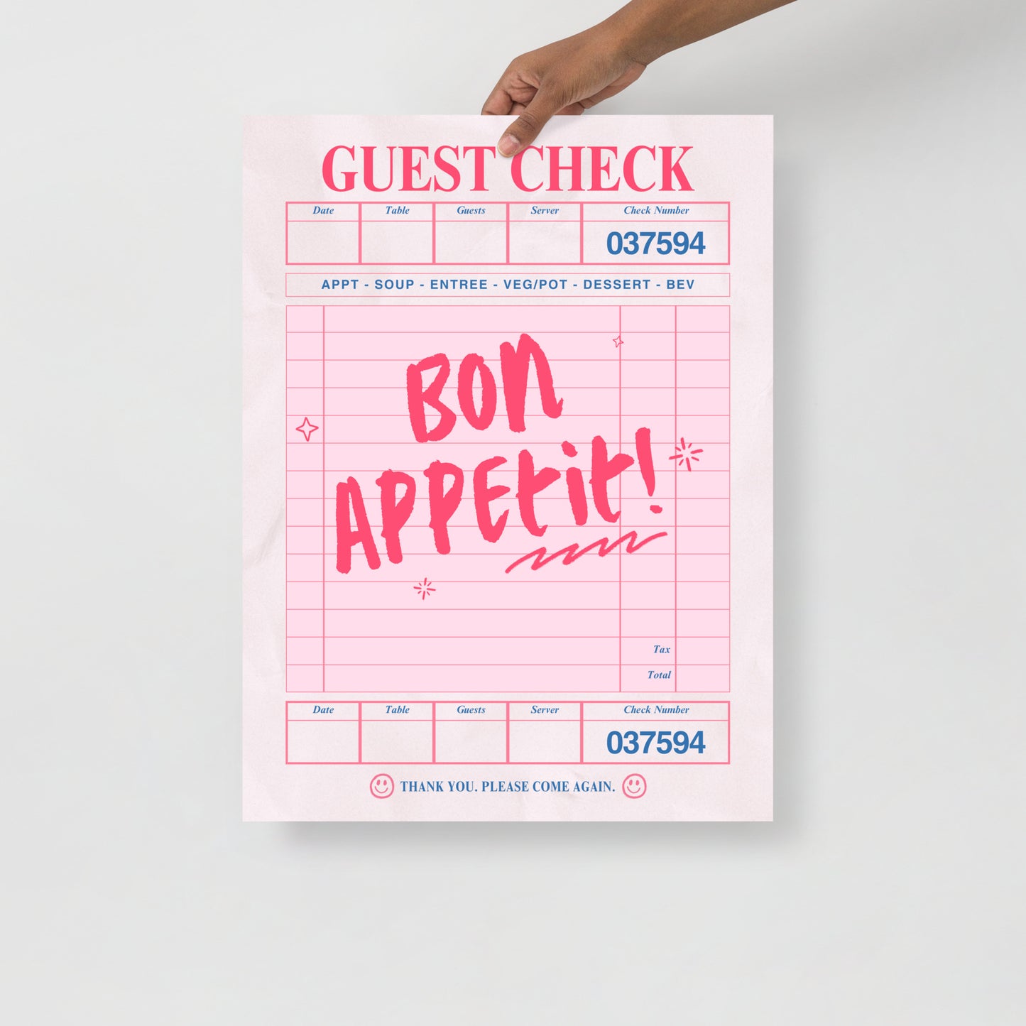 Wall Art Print - Bon Appetit-By The Bard