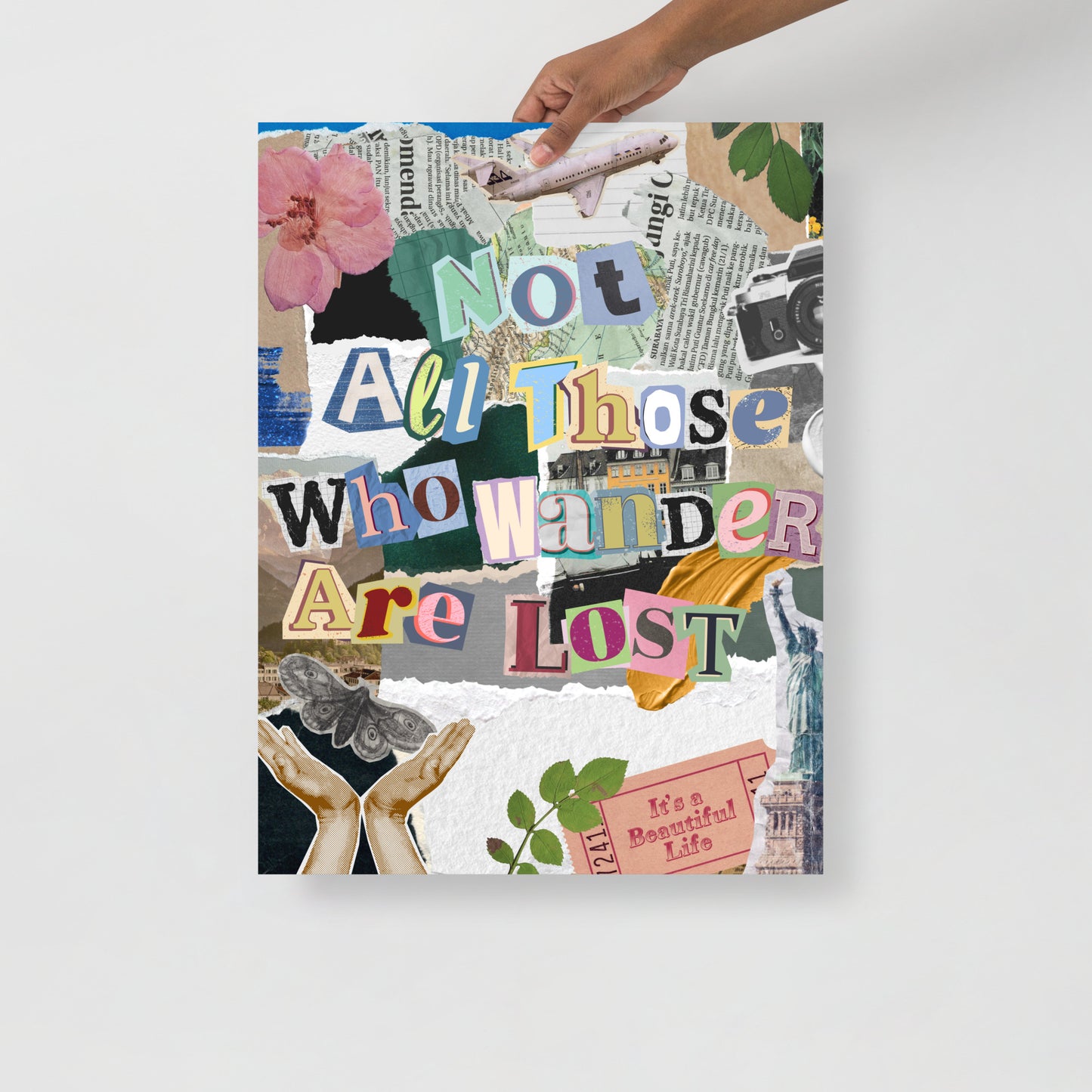 Wall Art Print - Not All Those Who Wander Are Lost