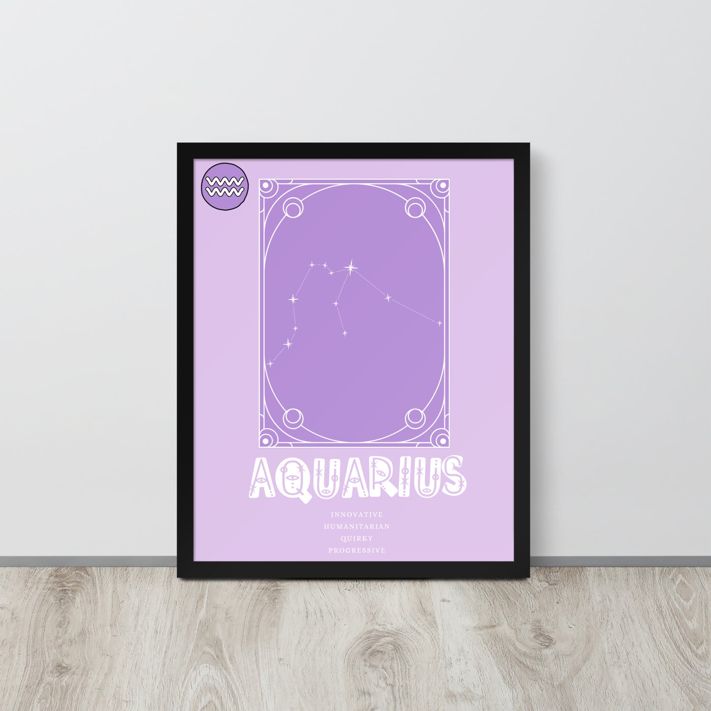 Wall Art Print - Zodiac - Aquarius-By The Bard