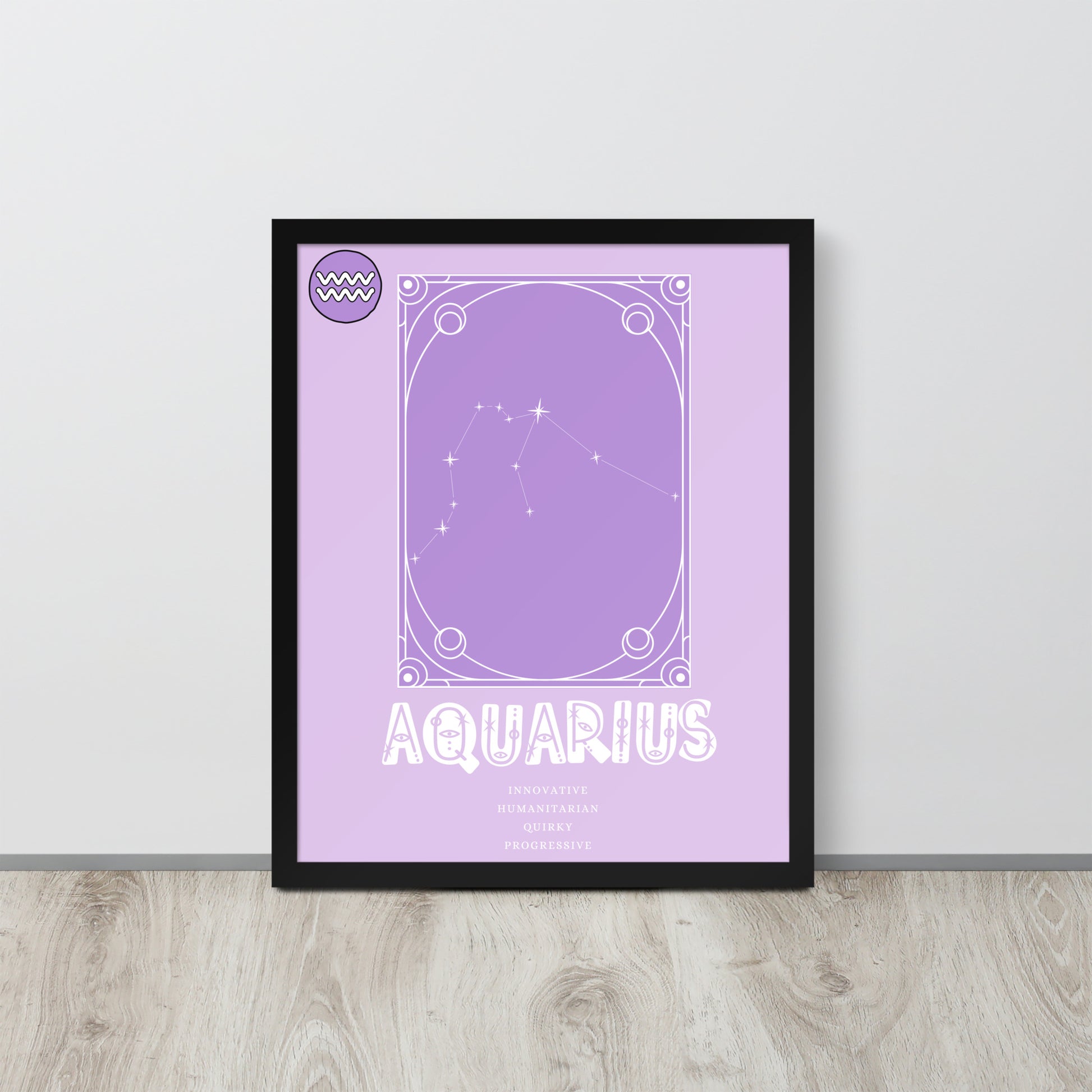Wall Art Print - Zodiac - Aquarius-By The Bard