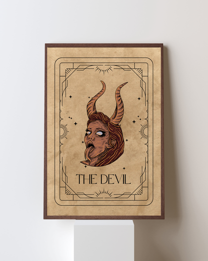 Wall Art Print - Tarot Card- The Devil-By The Bard