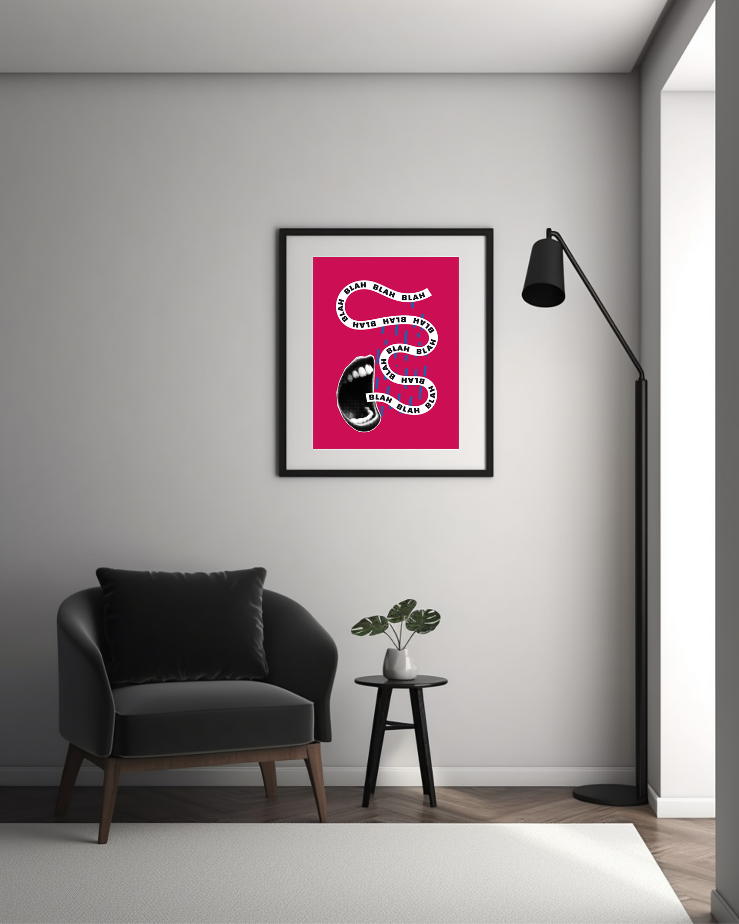 Wall Art Print - Blah Blah Blah Pop Art Print-By The Bard