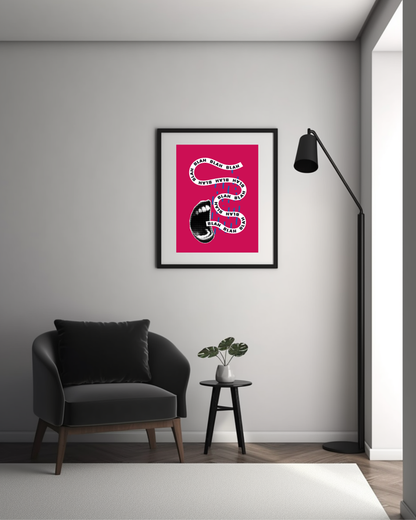 Wall Art Print - Blah Blah Blah Pop Art Print-By The Bard