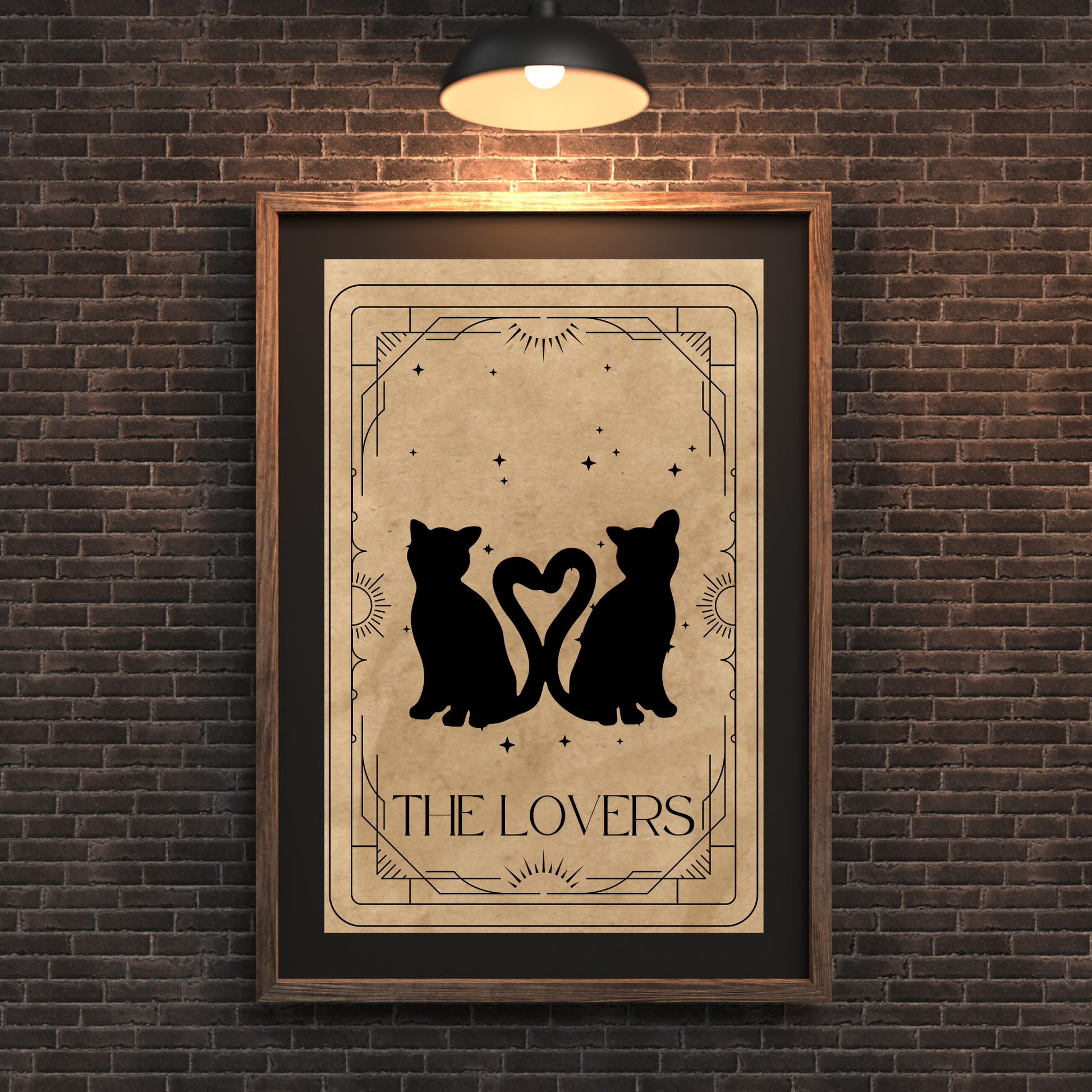 Wall Art Print - Tarot Card - The Lovers-By The Bard