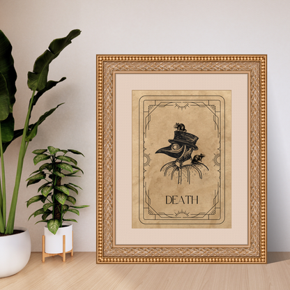 Wall Art Print - Tarot Card - Death-By The Bard