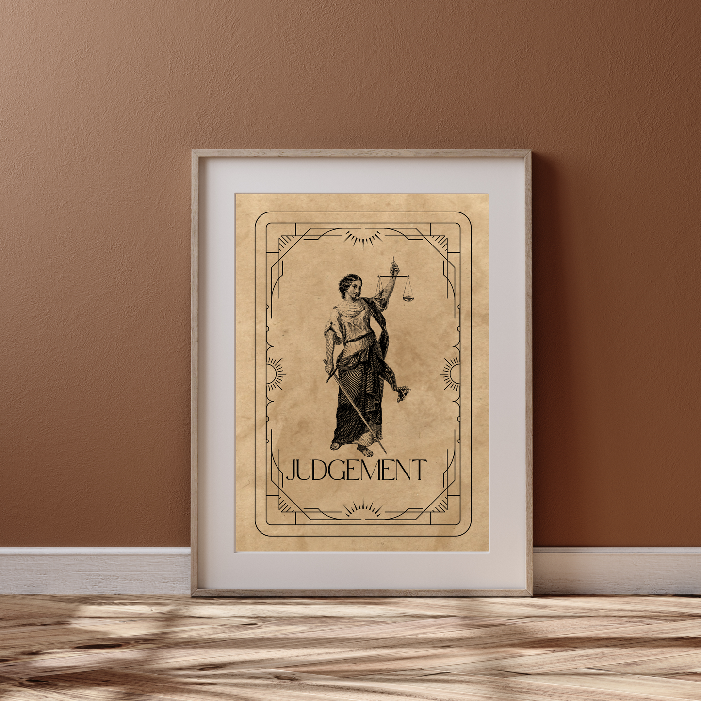 Wall Art Print - Tarot Card - Judgement, Lady Justice Edition-By The Bard
