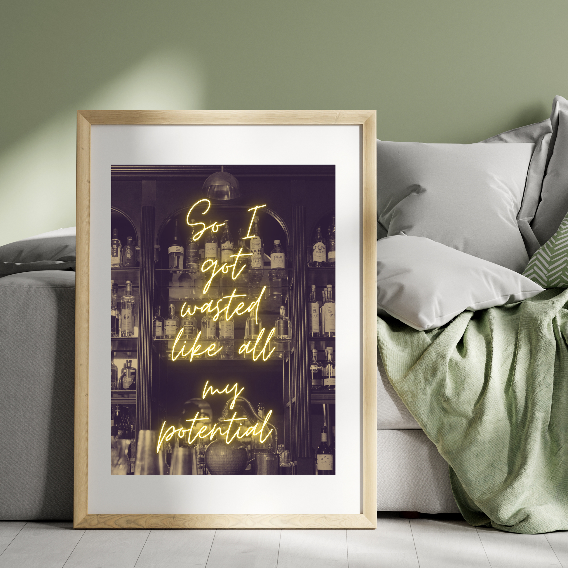 Wall Art Print - So I Got Wasted Like All My Potentia-By The Bard