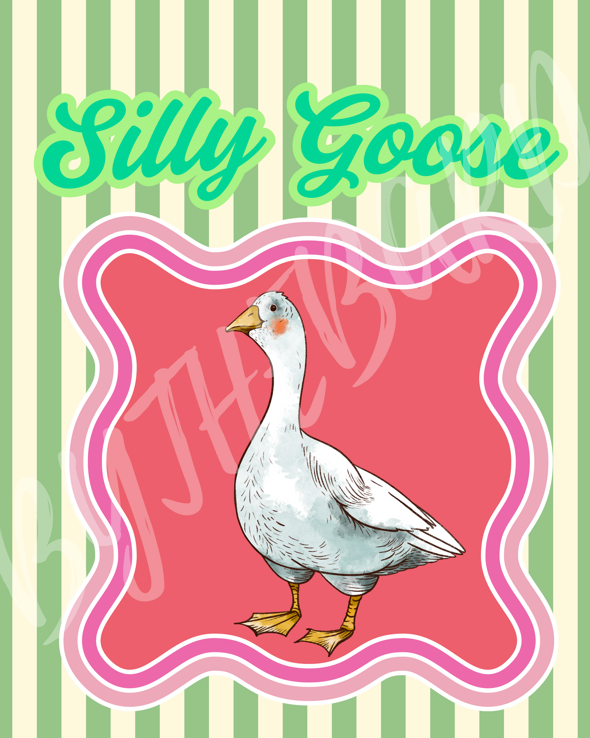 Wall Art Print - Silly Goose-By The Bard