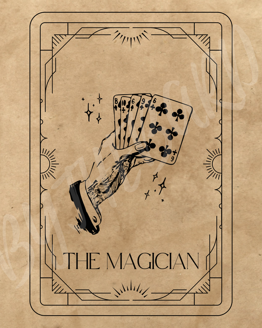 Wall Art Print - Tarot Card - The Magician-By The Bard