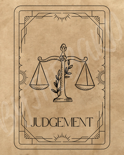 Wall Art Print - Tarot Card - Judgement-By The Bard