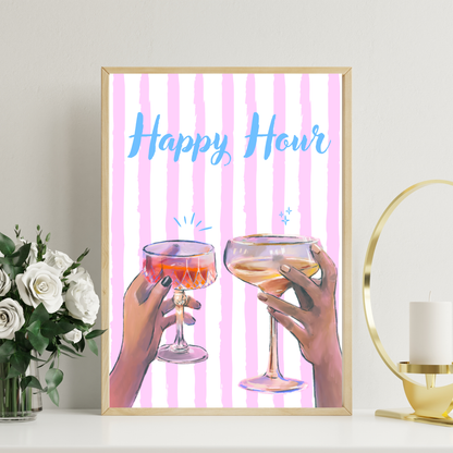Wall Art Digital Print - Happy Hour-By The Bard