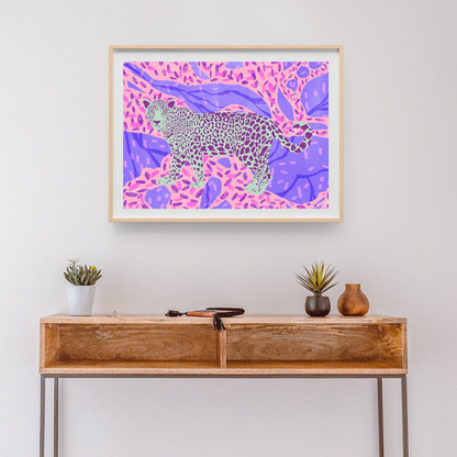 Wall Art Print - Vivid Leopard-By The Bard