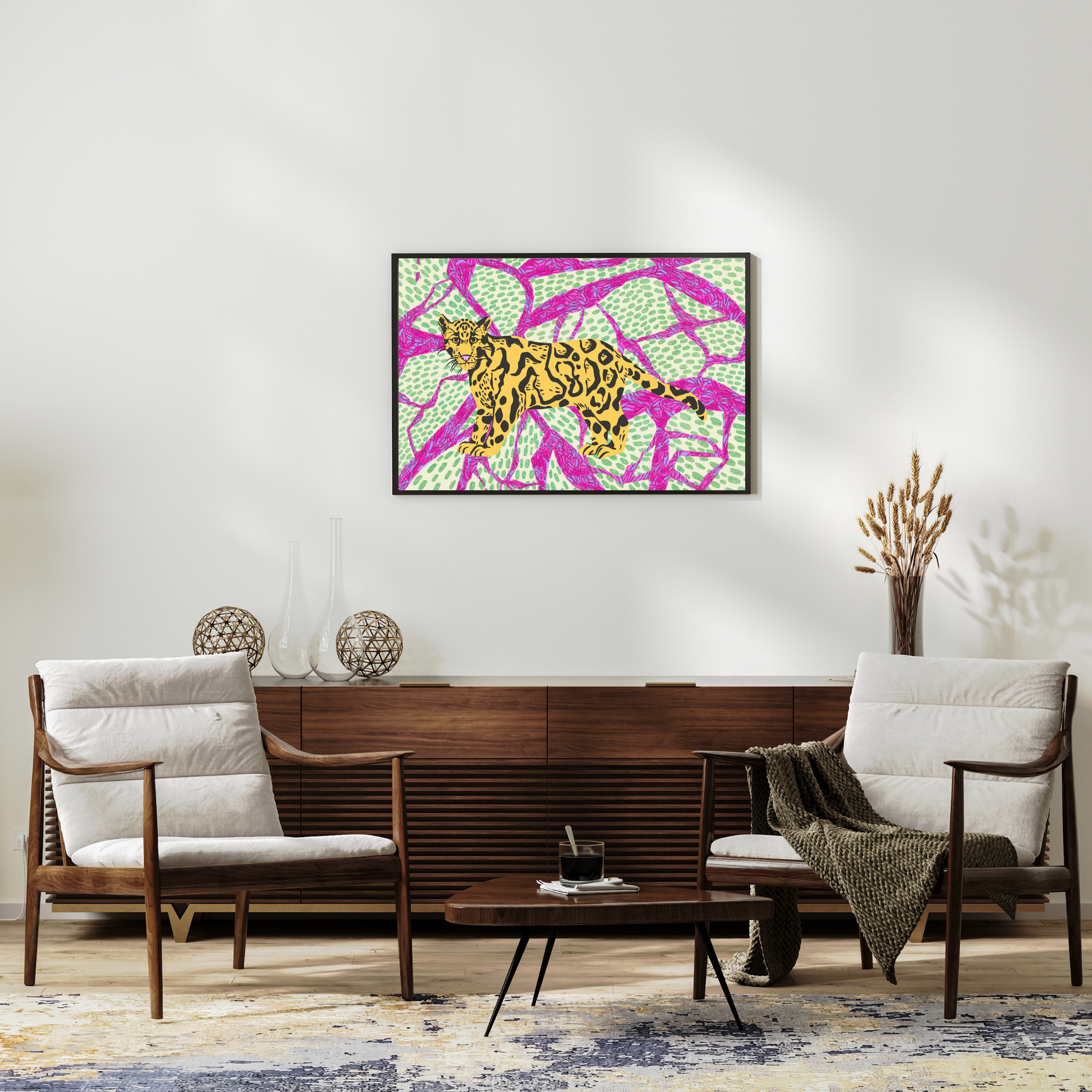 Wall Art Print - Bold Leopard-By The Bard