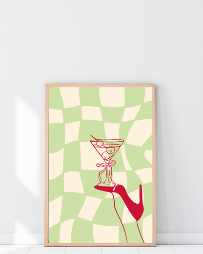 Wall Art Print - Martini & Heels-By The Bard