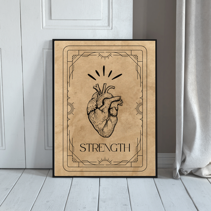 Wall Art Print - Tarot Card - Strength-By The Bard
