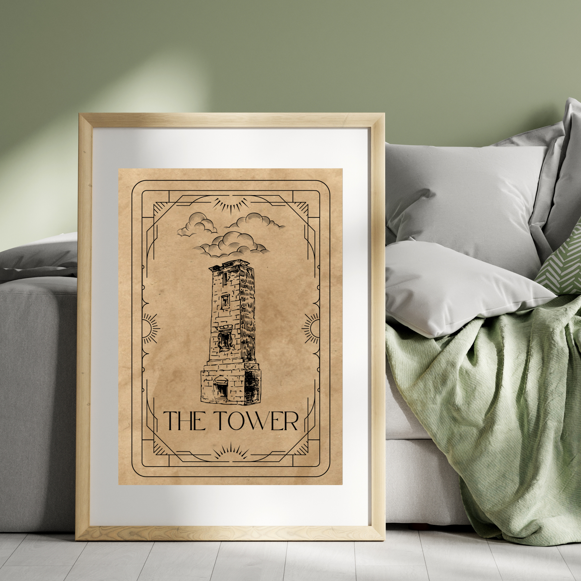 Wall Art Print - Tarot Card - The Tower-By The Bard