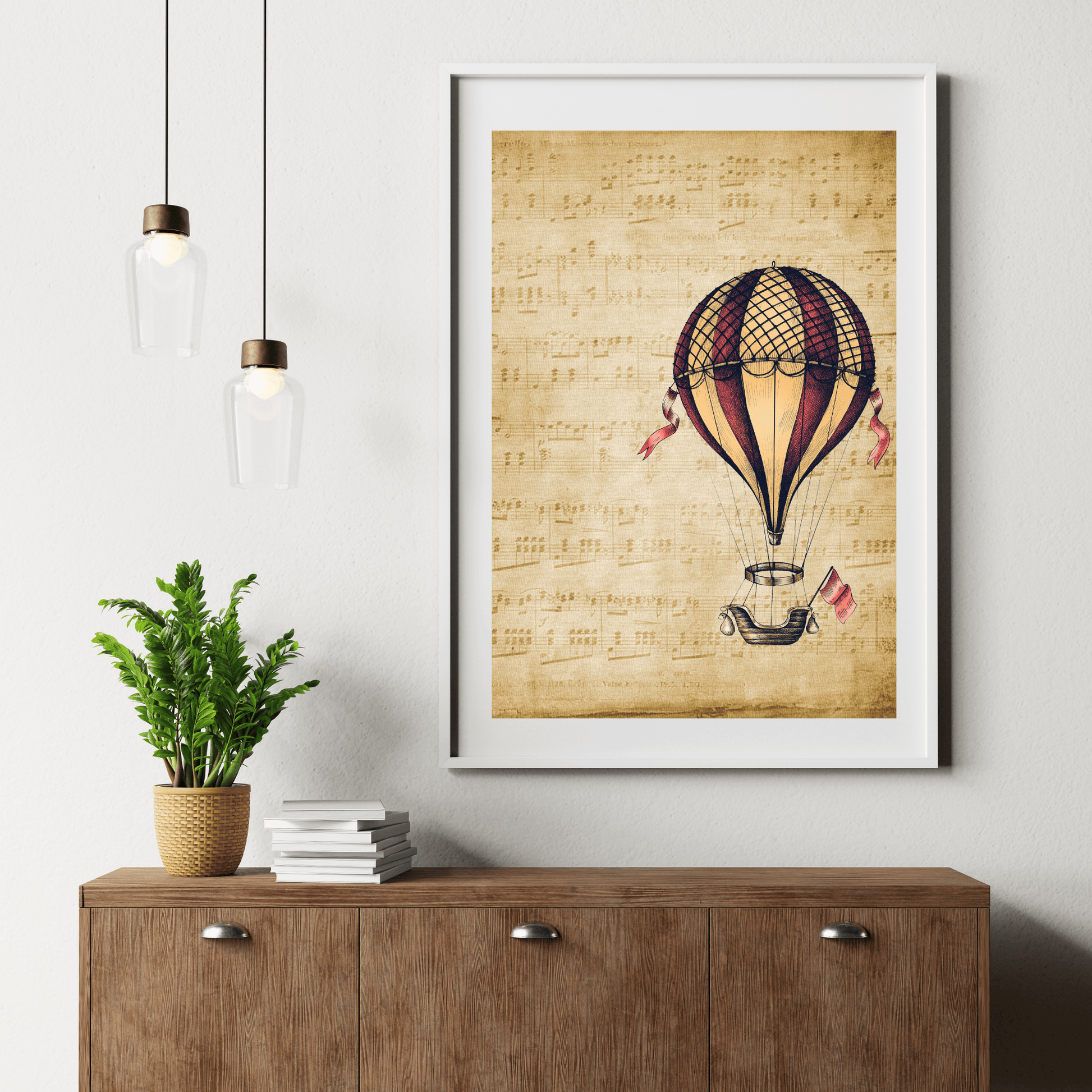 Wall Art Print - Hot Air Balloon-By The Bard