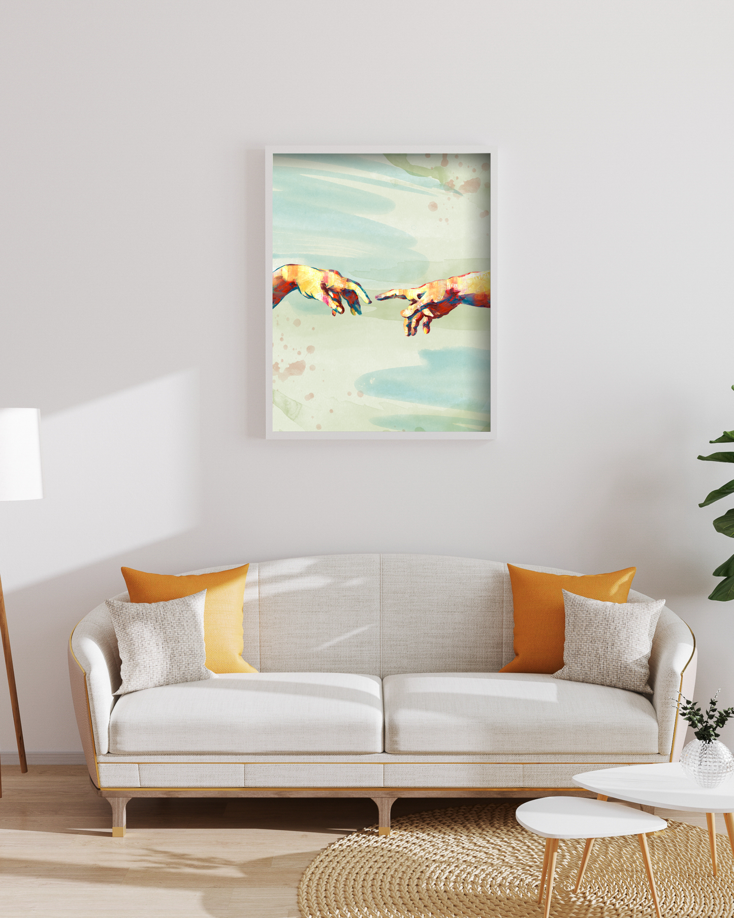 Wall Art Print - Michelangelo Hands-By The Bard