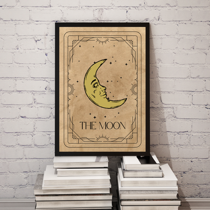 Wall Art Print - Tarot Card - The Moon-By The Bard