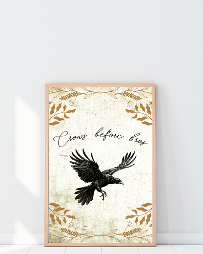 Wall Art Print - Crows Before Bros-By The Bard
