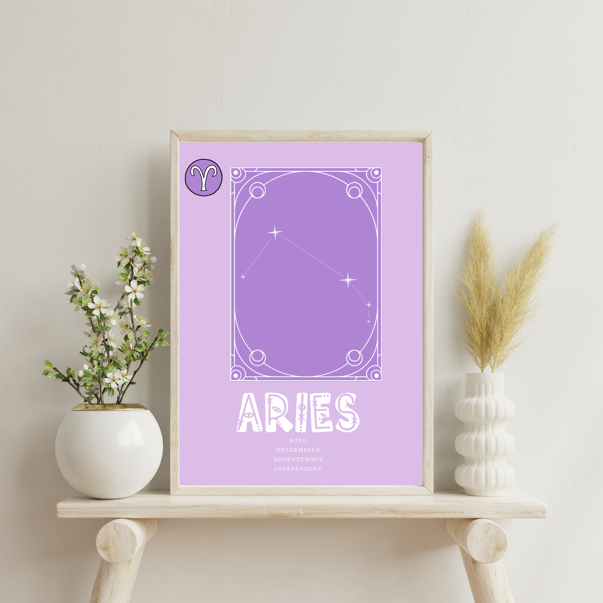 Wall Art Print - Zodiac - Aries-By The Bard
