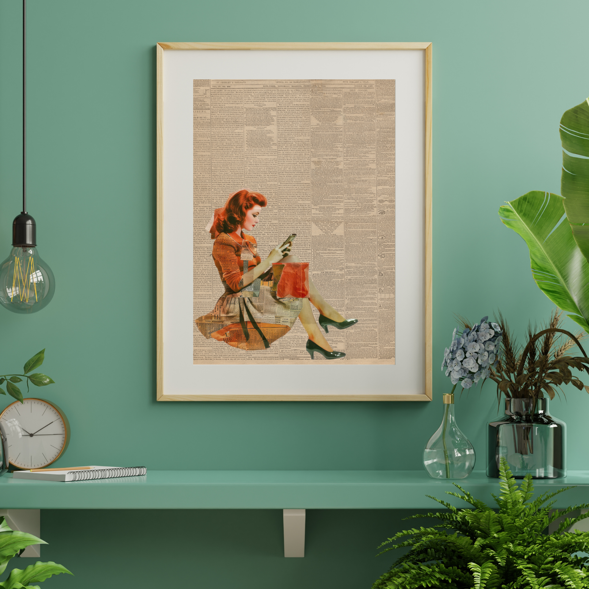 Modern Nostalgia Wall Art Print – Retro-Inspired Artwork for Vintage Aesthetic Decor-By The Bard
