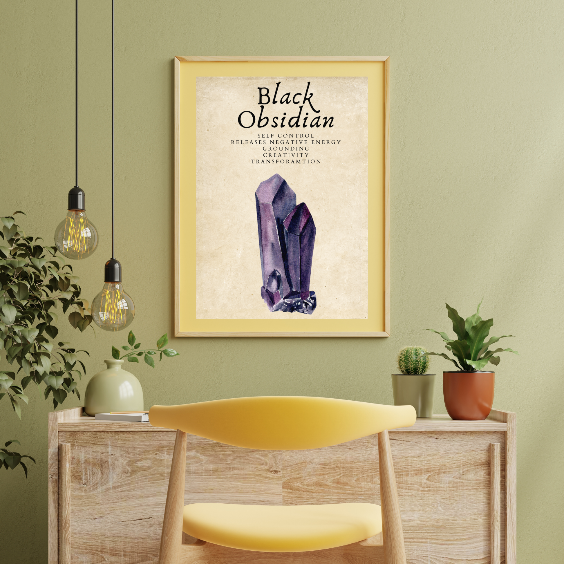 Wall Art Print - Black Obsidian-By The Bard
