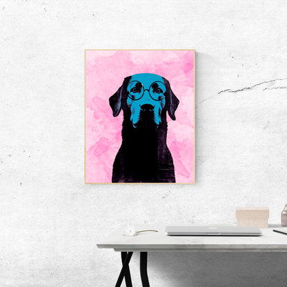 Wall Art Print - Professor Woof-By The Bard