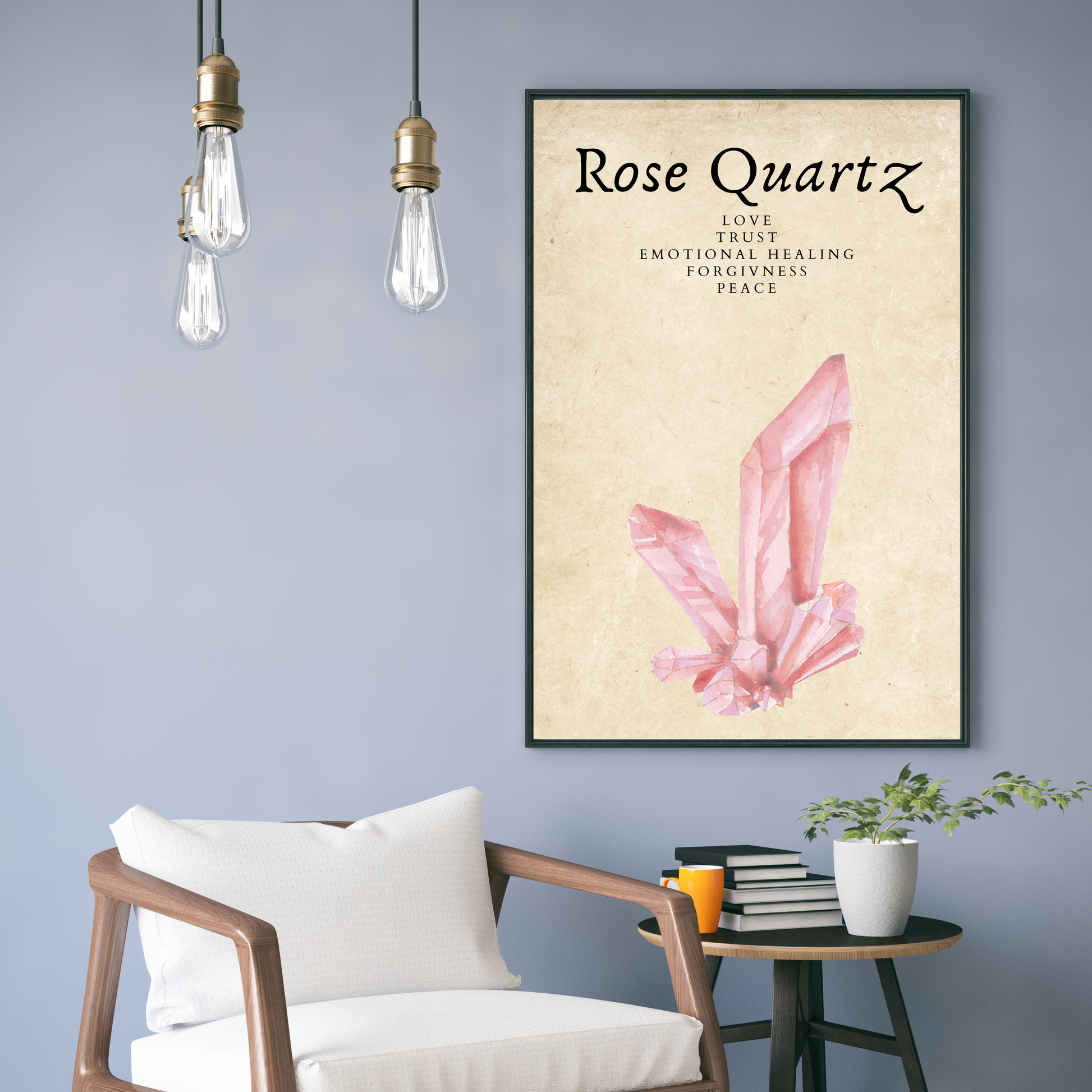 Wall Art Print - Rose Quartz-By The Bard