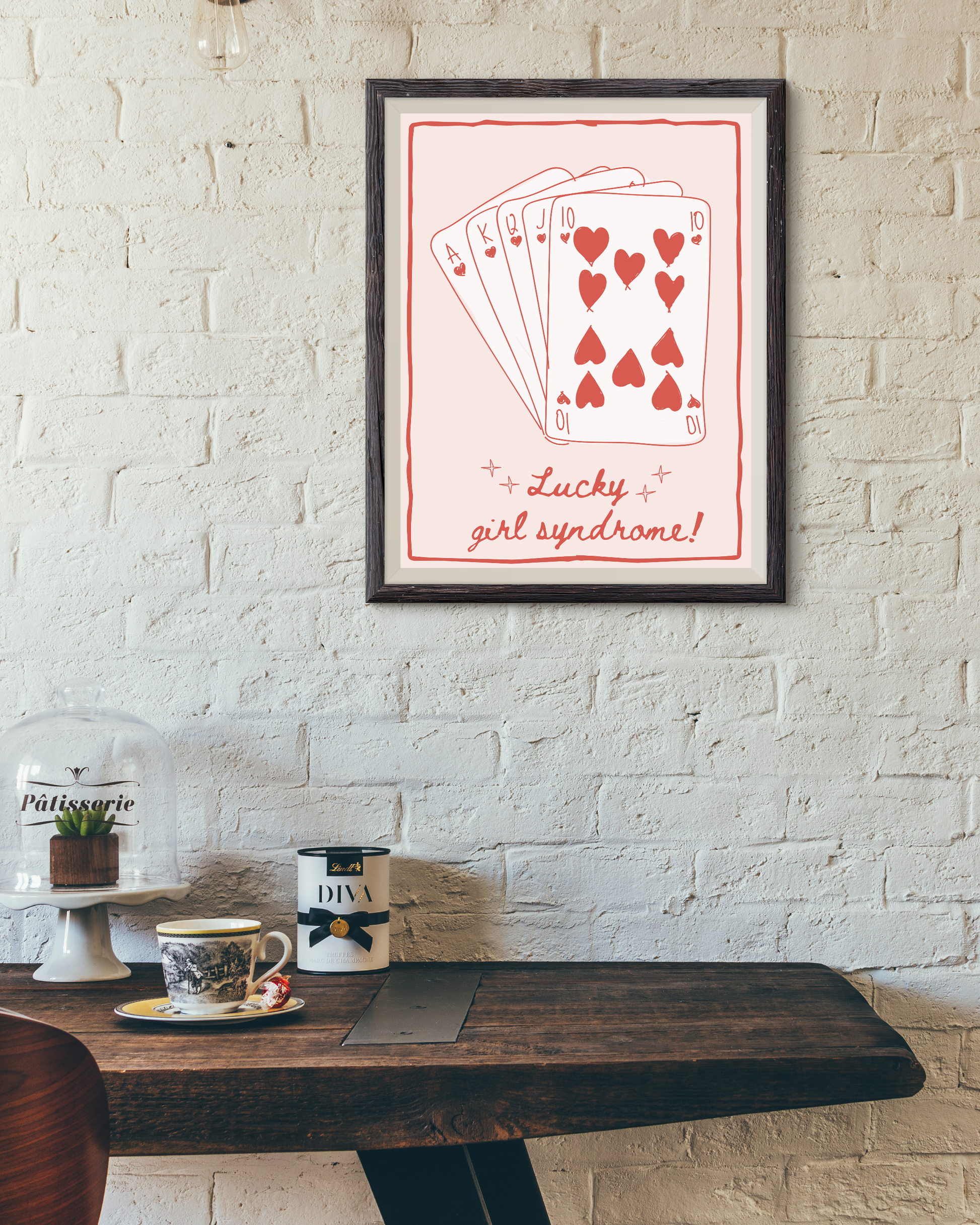 Wall Art Print - Lucky Girl Syndrome-By The Bard