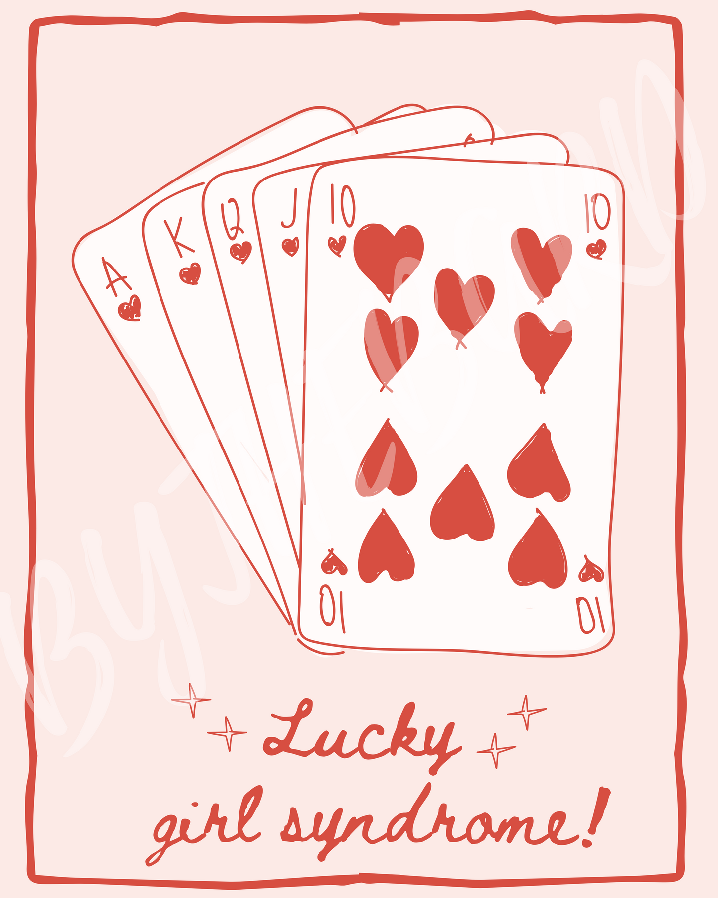 Wall Art Print - Lucky Girl Syndrome-By The Bard