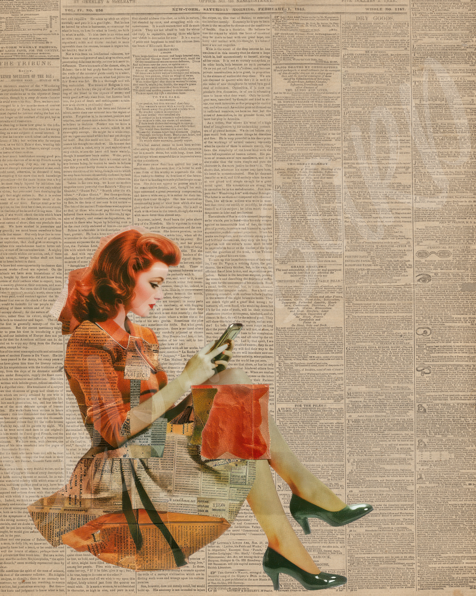 Modern Nostalgia Wall Art Print – Retro-Inspired Artwork for Vintage Aesthetic Decor-By The Bard