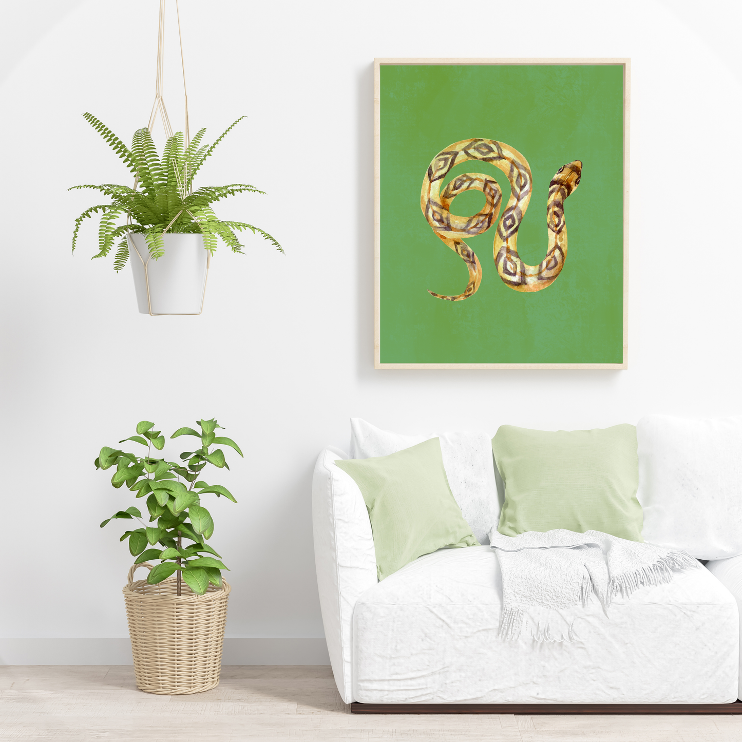 Wall Art Print - Golden Serpent-By The Bard
