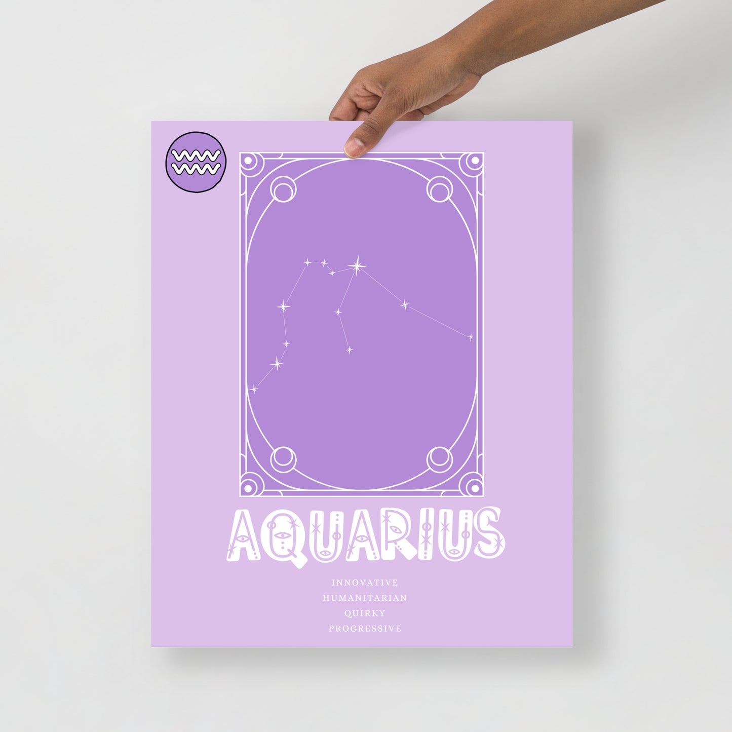 Wall Art Print - Zodiac - Aquarius-By The Bard
