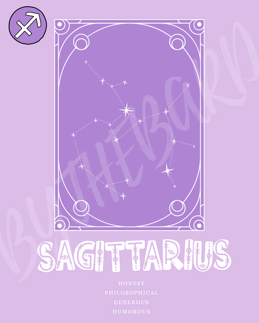Wall Art Print - Zodiac - Sagittarius-By The Bard