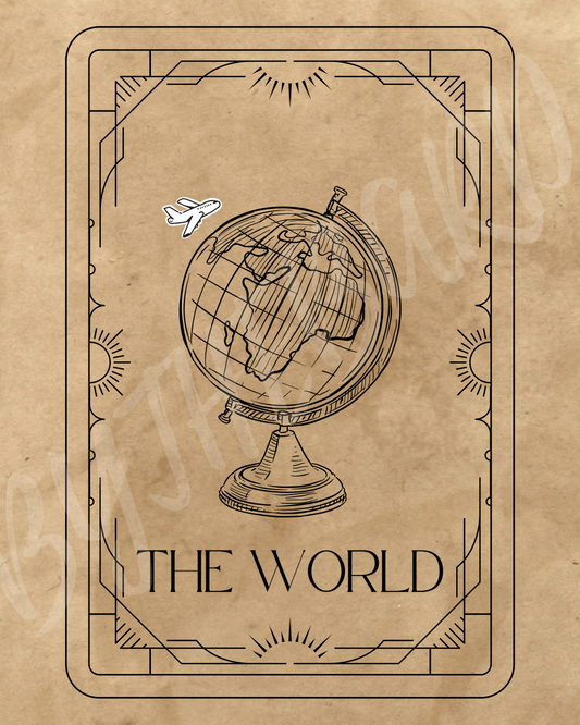 Wall Art Print - Tarot Card - The World-By The Bard
