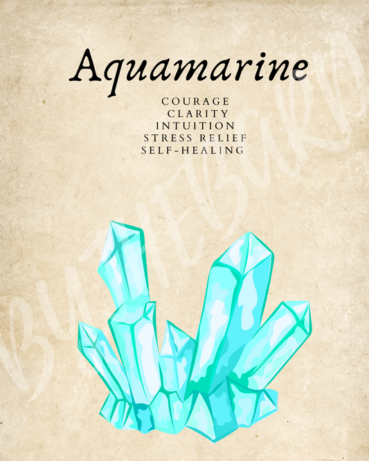Wall Art Print - Aquamarine-By The Bard