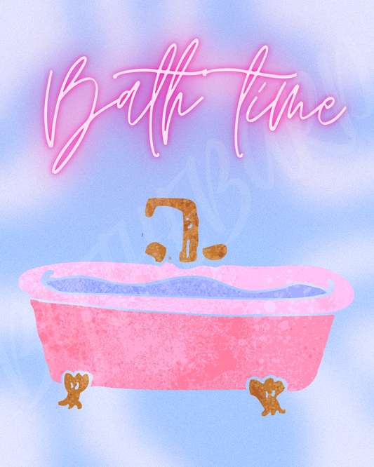 Wall Art Print - Bath Time-By The Bard