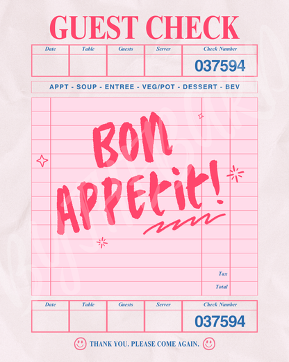 Wall Art Print - Bon Appetit-By The Bard